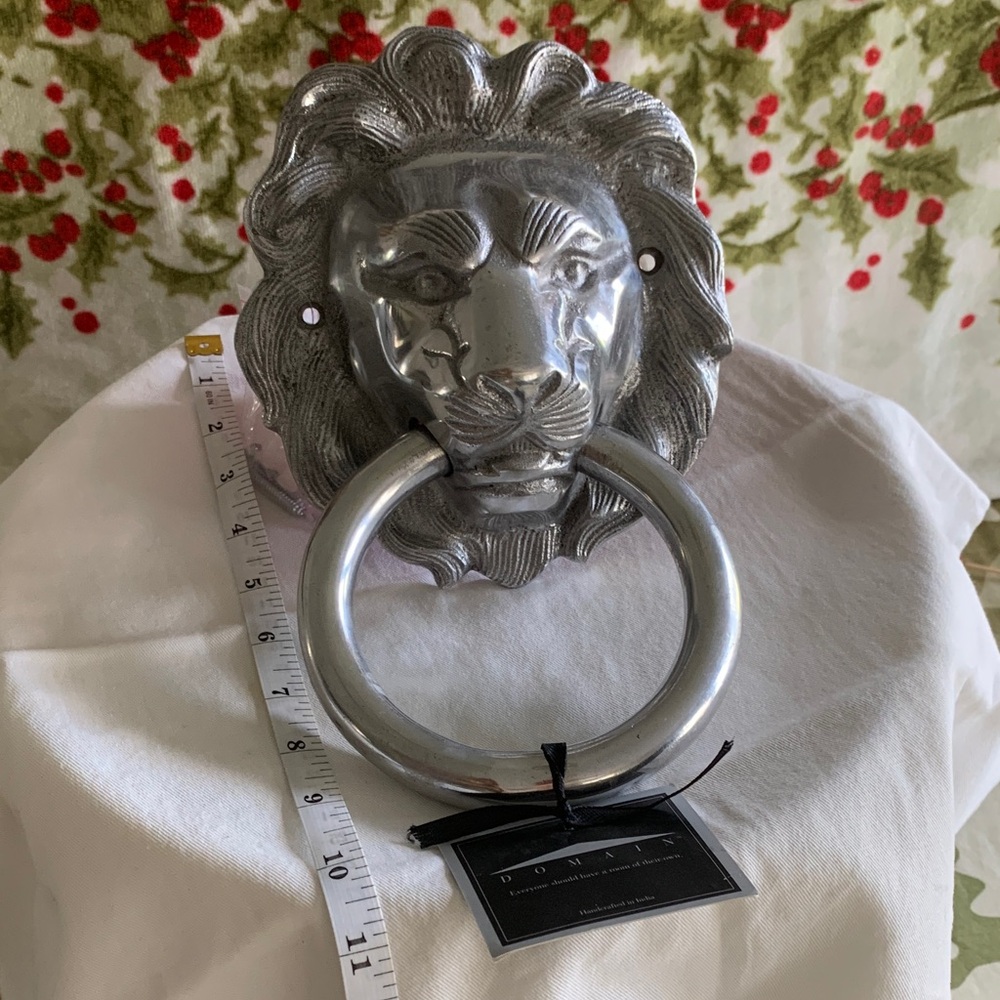 Large Lion Head Door Knocker or Towel Holder?